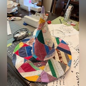 Made by me quilted witch hat :) fits adults - pattern by the prarie misfit :)